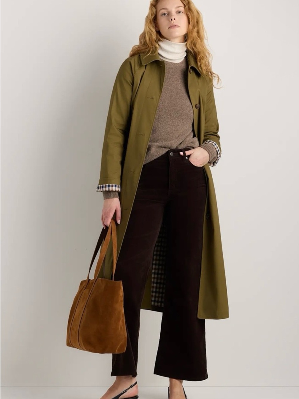 Quince Italian Suede Everyday Tote - Whiskey - Picture 2 of 12